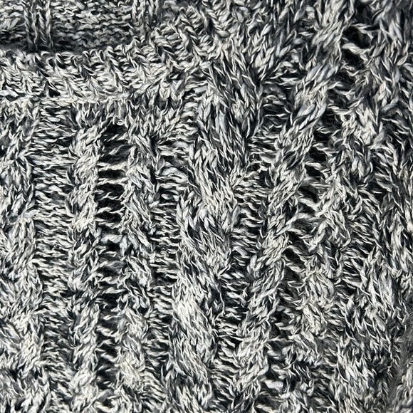 DENIM & SUPPLY RALPH LAUREN Gray and White Marled Open Knit Sweater Size XL - Picture 5 of 15